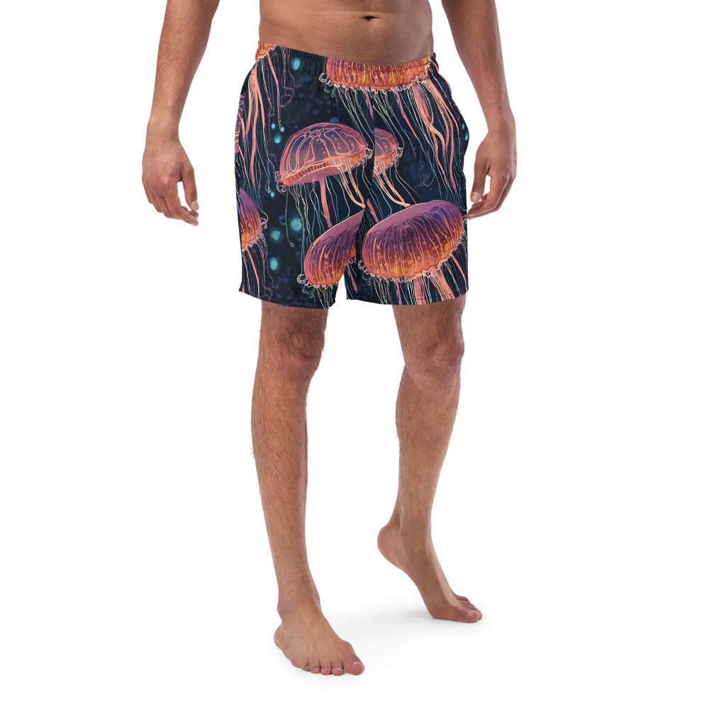 Jellyfish Nocturne on Swim Trunks — Front