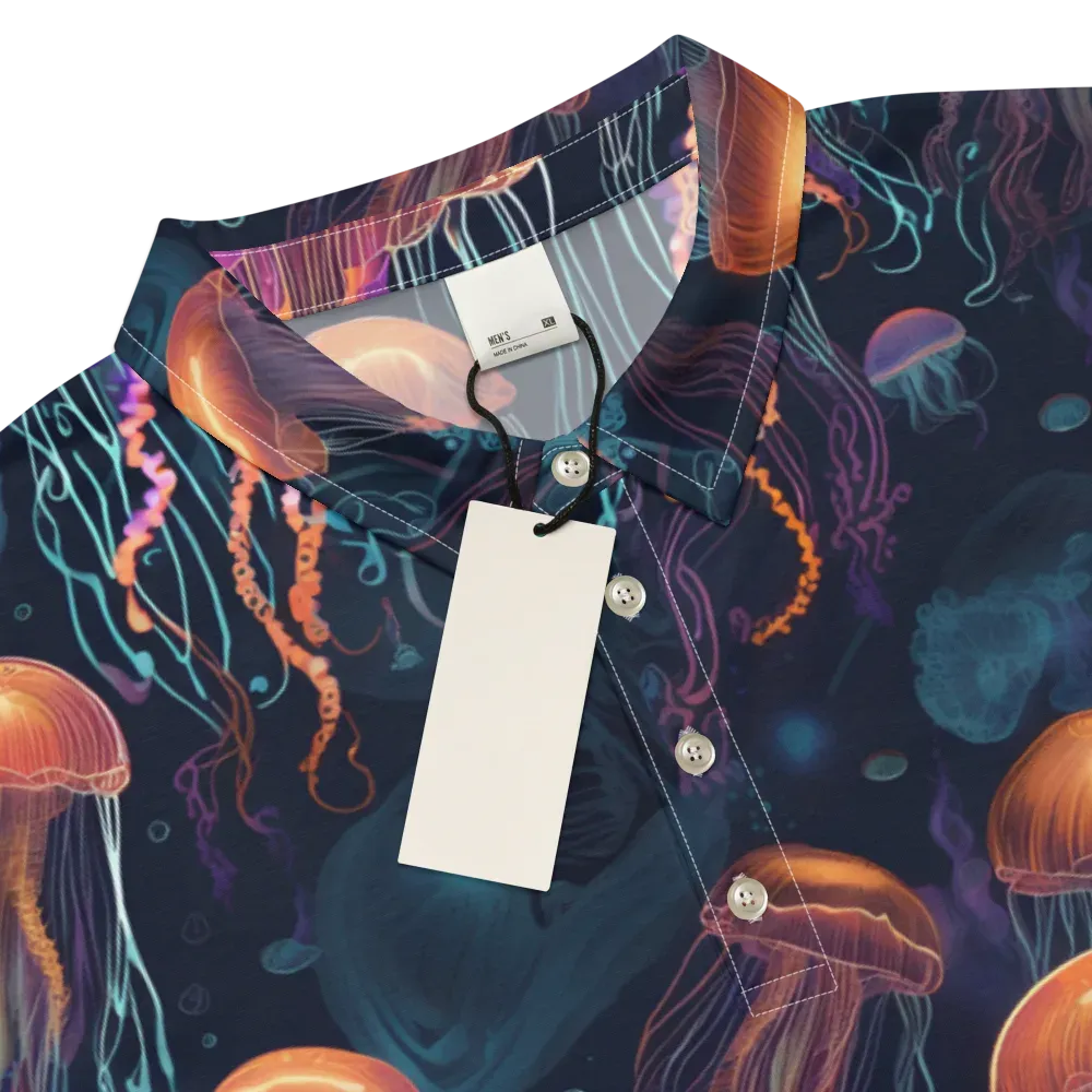 Jellyfish Reverie on Men's Slim Fit Polo Shirt — Product details