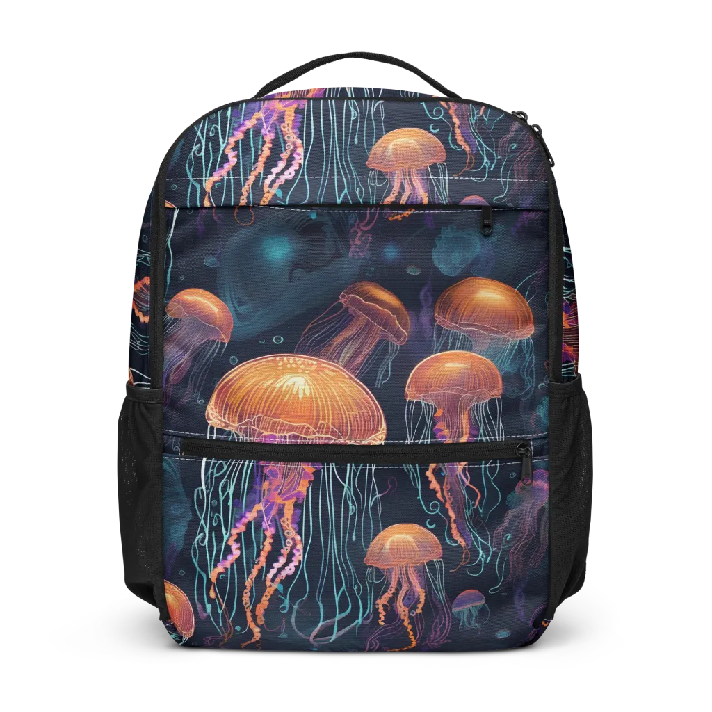Jellyfish Reverie on Utility Backpack — Front