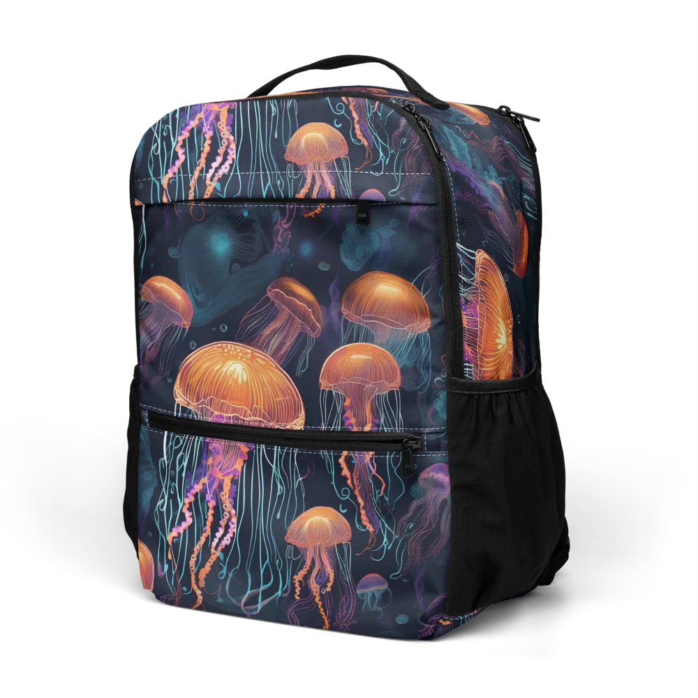 Jellyfish Reverie on Utility Backpack — Left Front