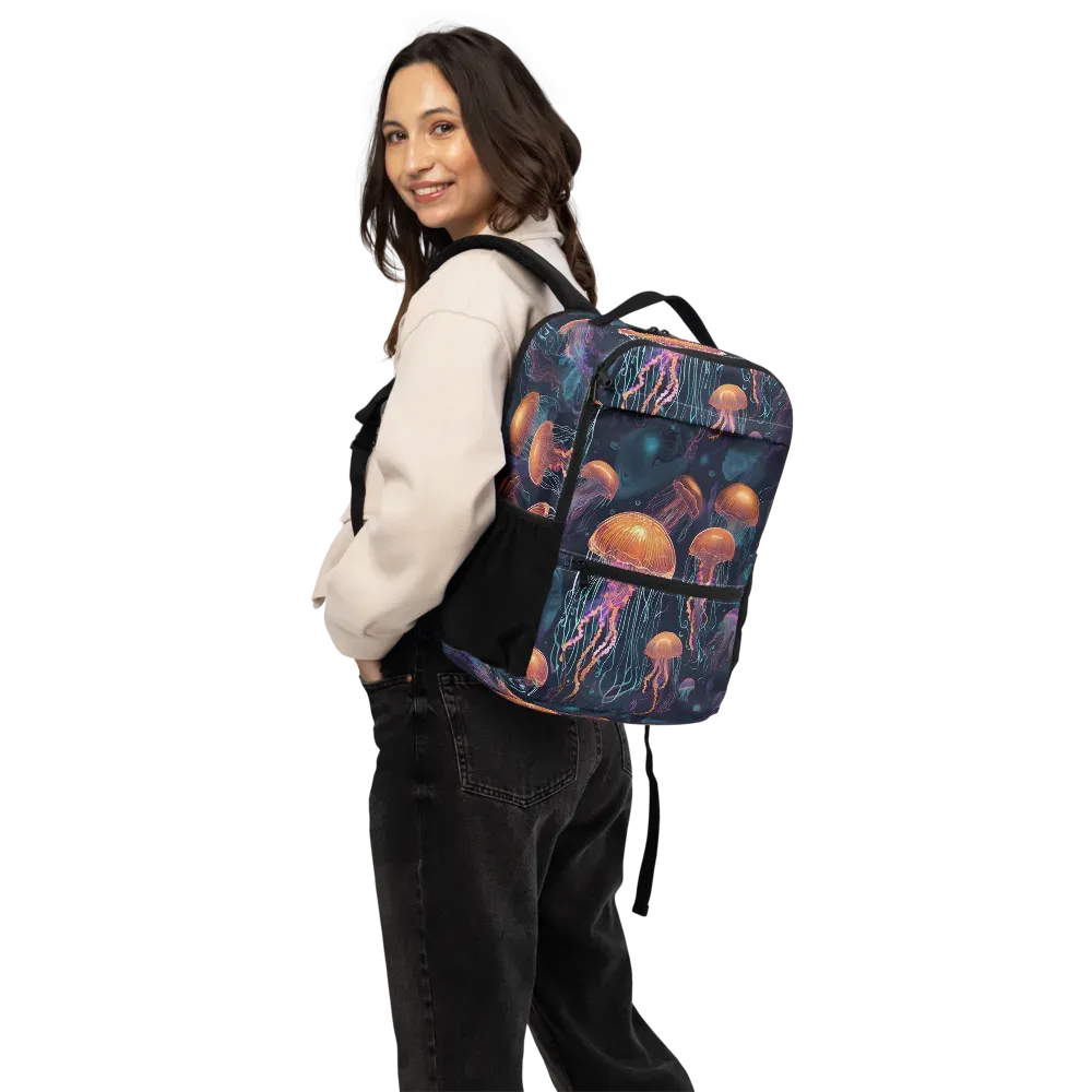 Jellyfish Reverie on Utility Backpack — Back