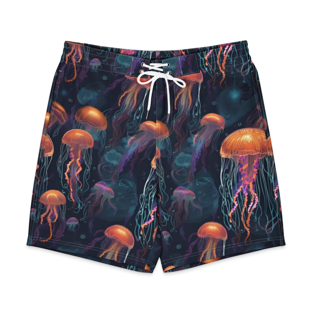 Jellyfish Reverie on Men's Board Shorts — Front