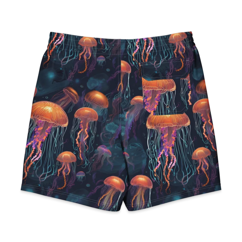 Jellyfish Reverie on Men's Board Shorts — Back