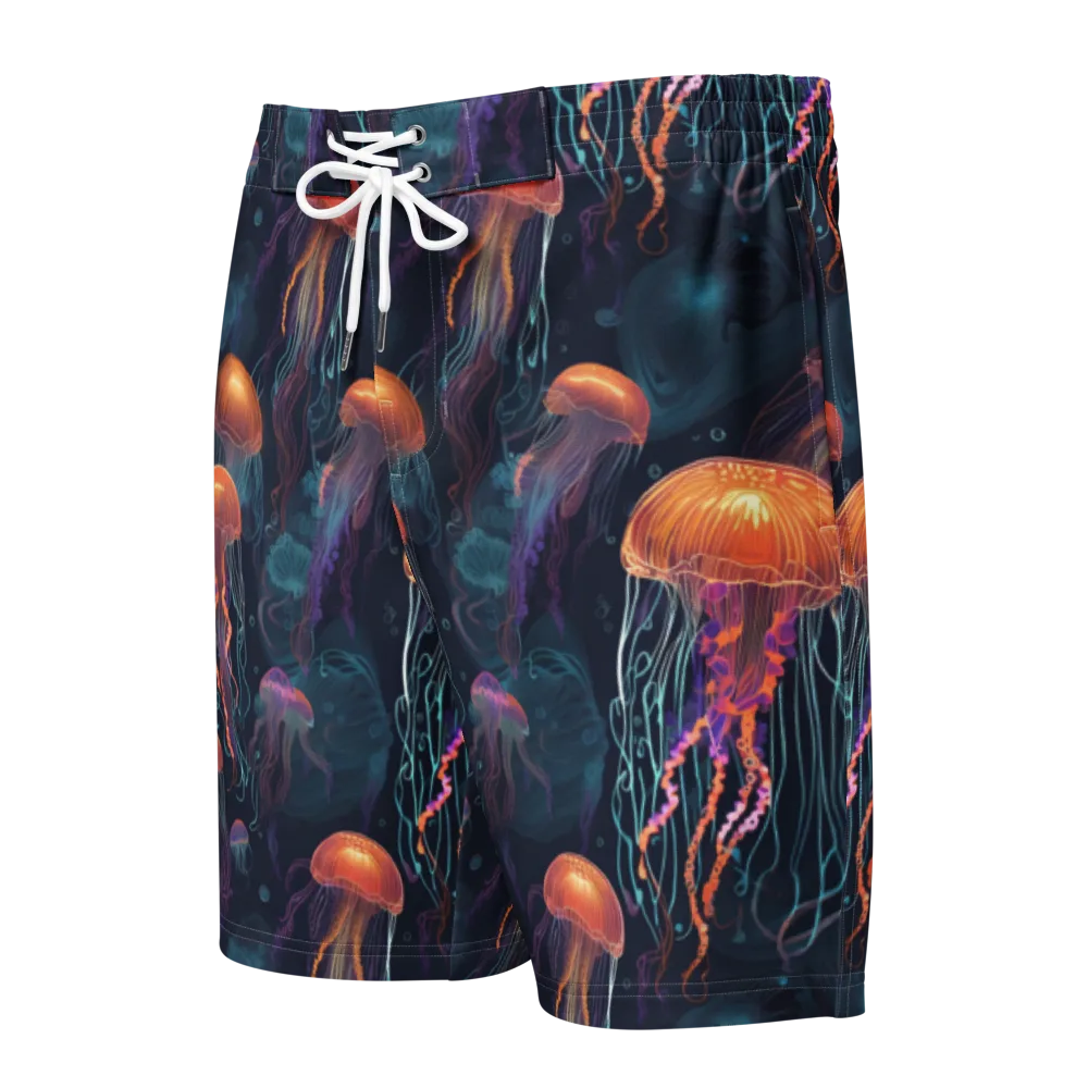 Jellyfish Reverie on Men's Board Shorts — Front