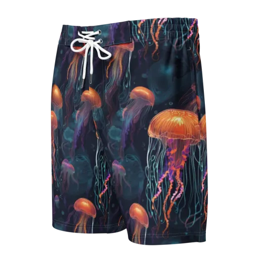 Jellyfish Reverie on a Men's Board Shorts
