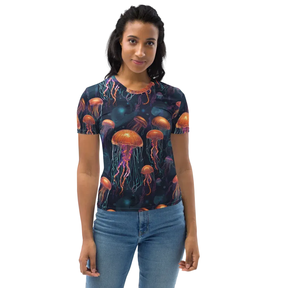 Jellyfish Reverie on Women's Crew Neck T-Shirt — Front