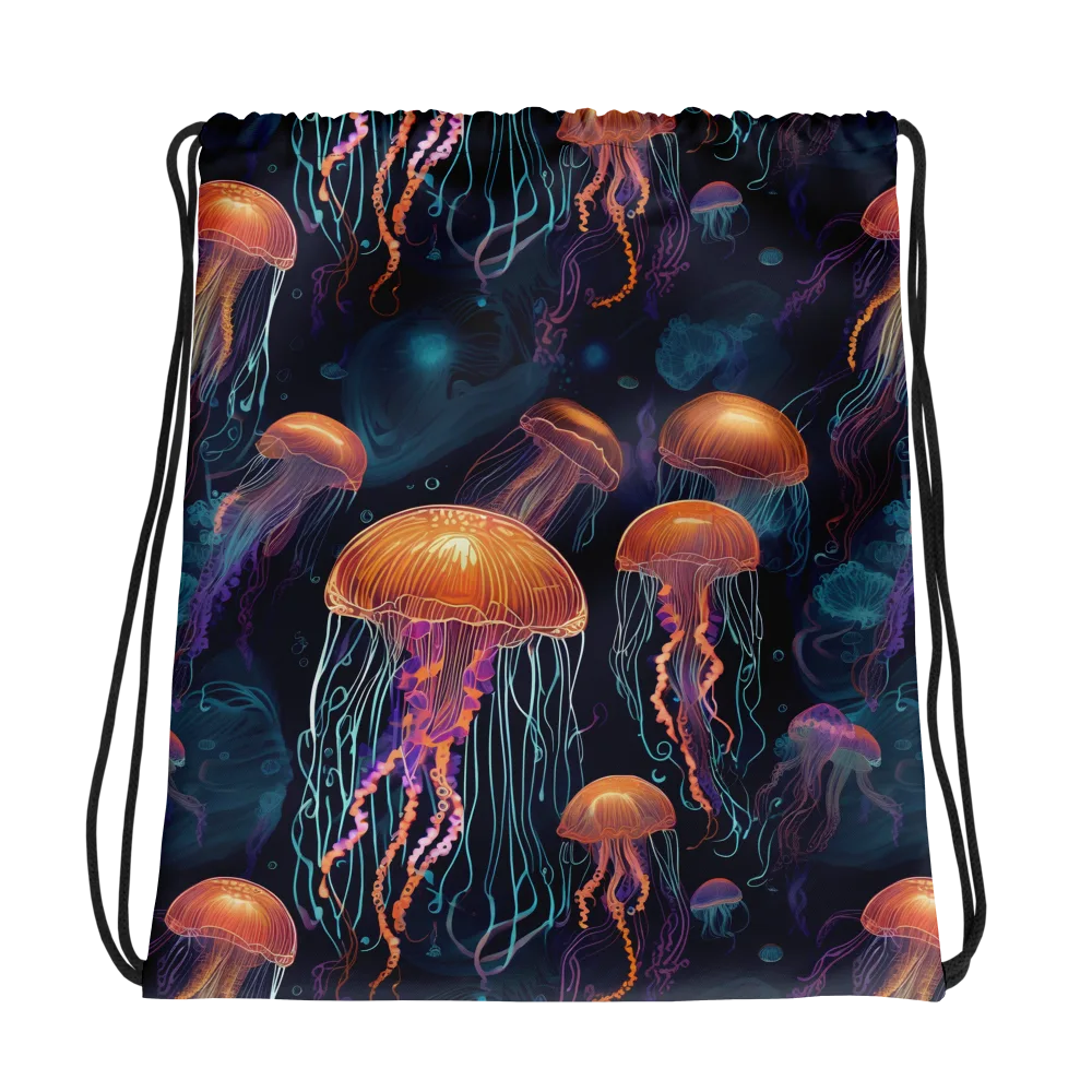 Jellyfish Reverie on Drawstring Bag — Photo