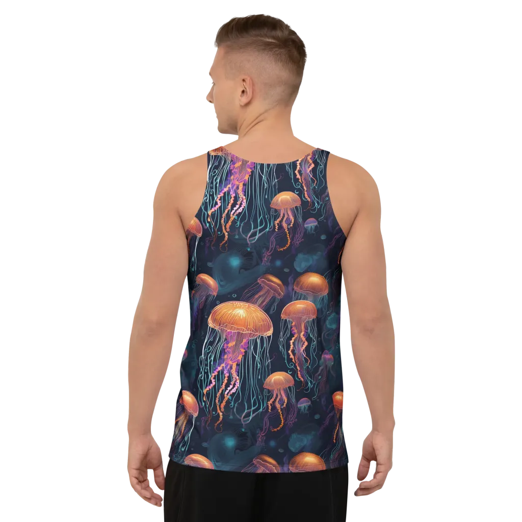 Jellyfish Reverie on Men's Tank Top — Back