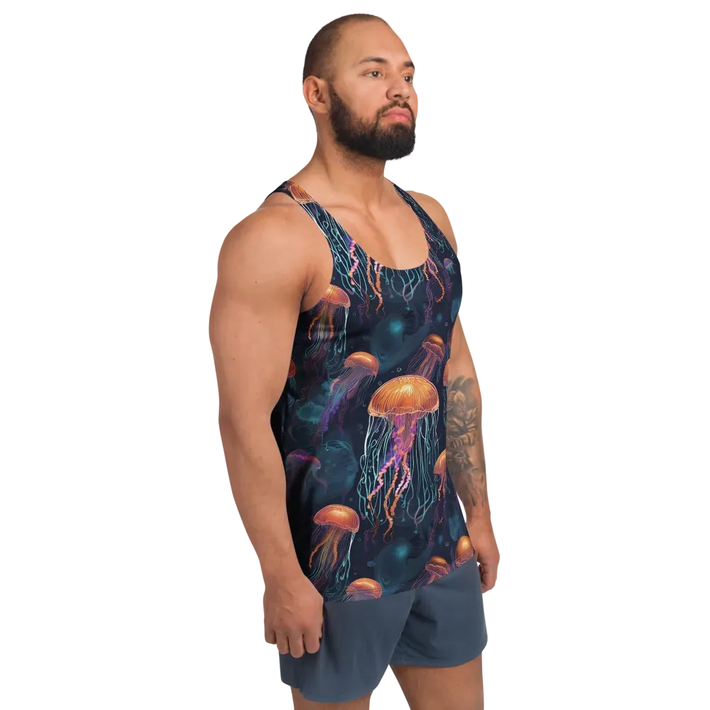 Jellyfish Reverie on Men's Tank Top — Right Front