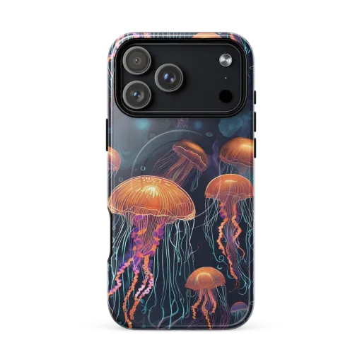 Jellyfish Reverie on a MagSafe Tough Case for iPhone®
