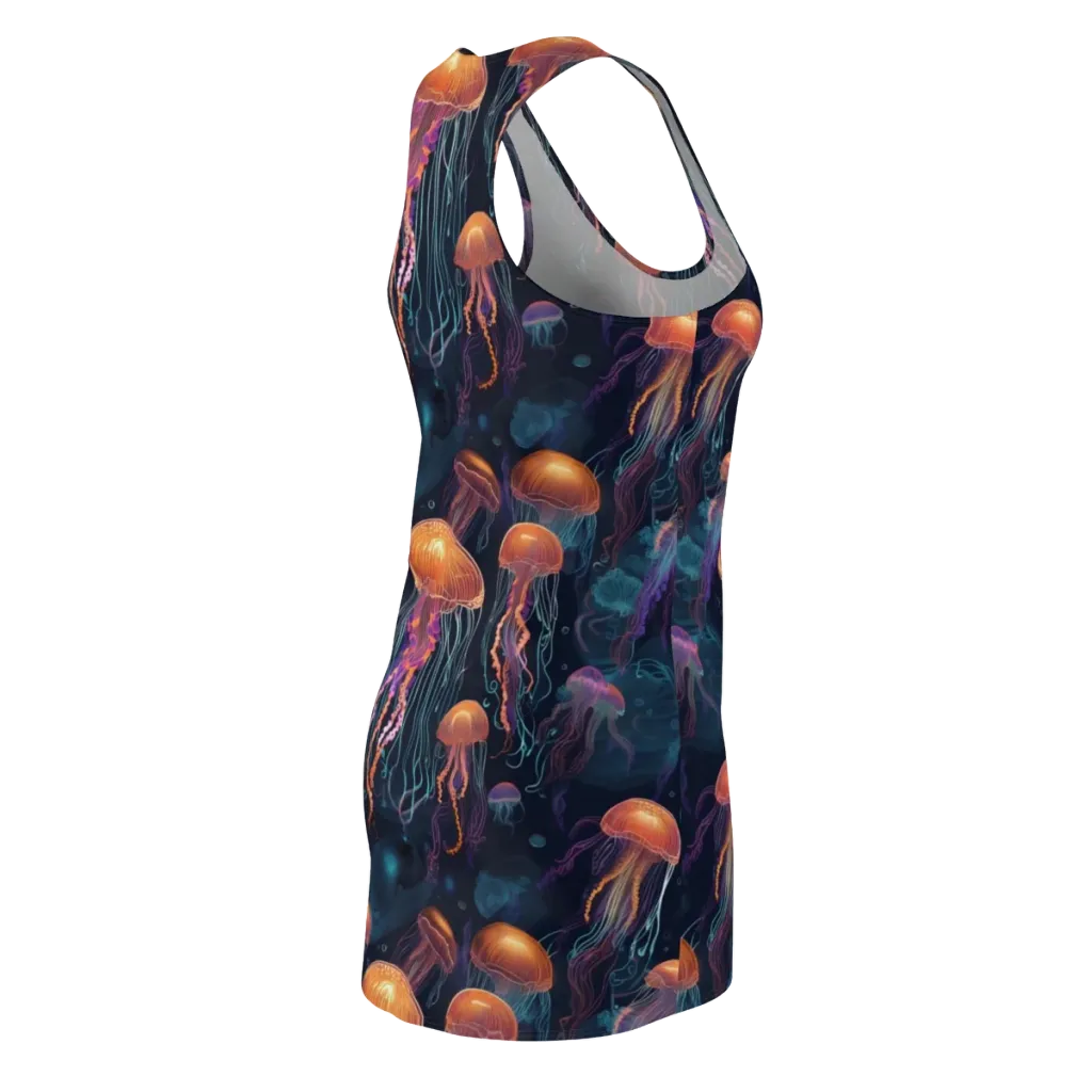Jellyfish Reverie on Racerback Dress — Back Side