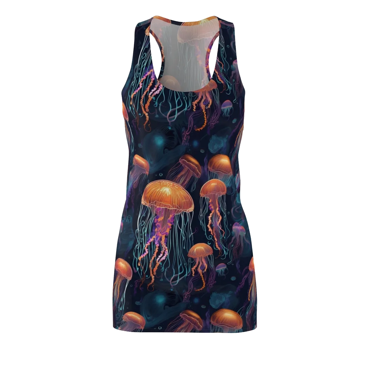 Jellyfish Reverie on Racerback Dress — Front