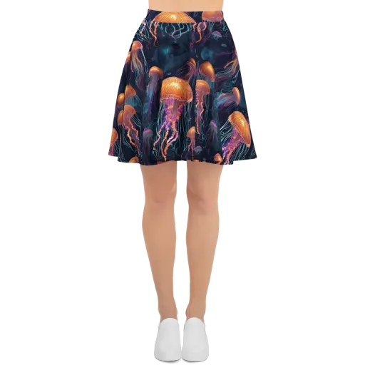 Jellyfish Reverie on a Skater Skirt