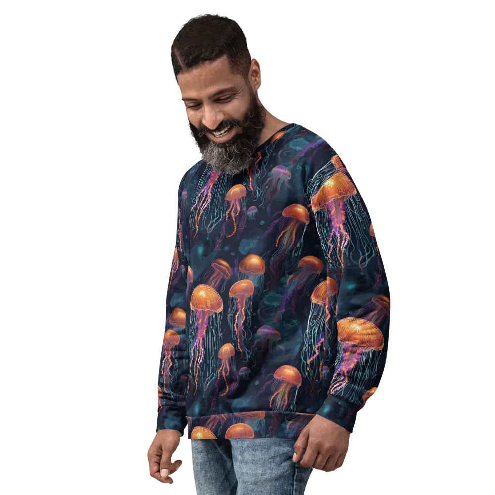 Jellyfish Reverie on Sweatshirt — Left Front