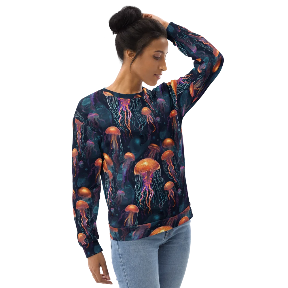 Jellyfish Reverie on Sweatshirt — Right Front