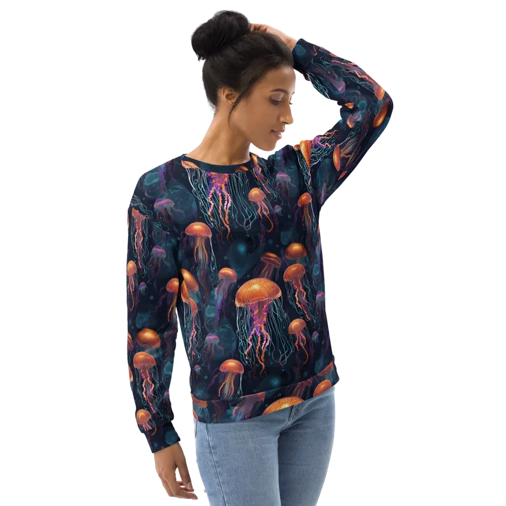 Jellyfish Reverie on Sweatshirt — Right Front