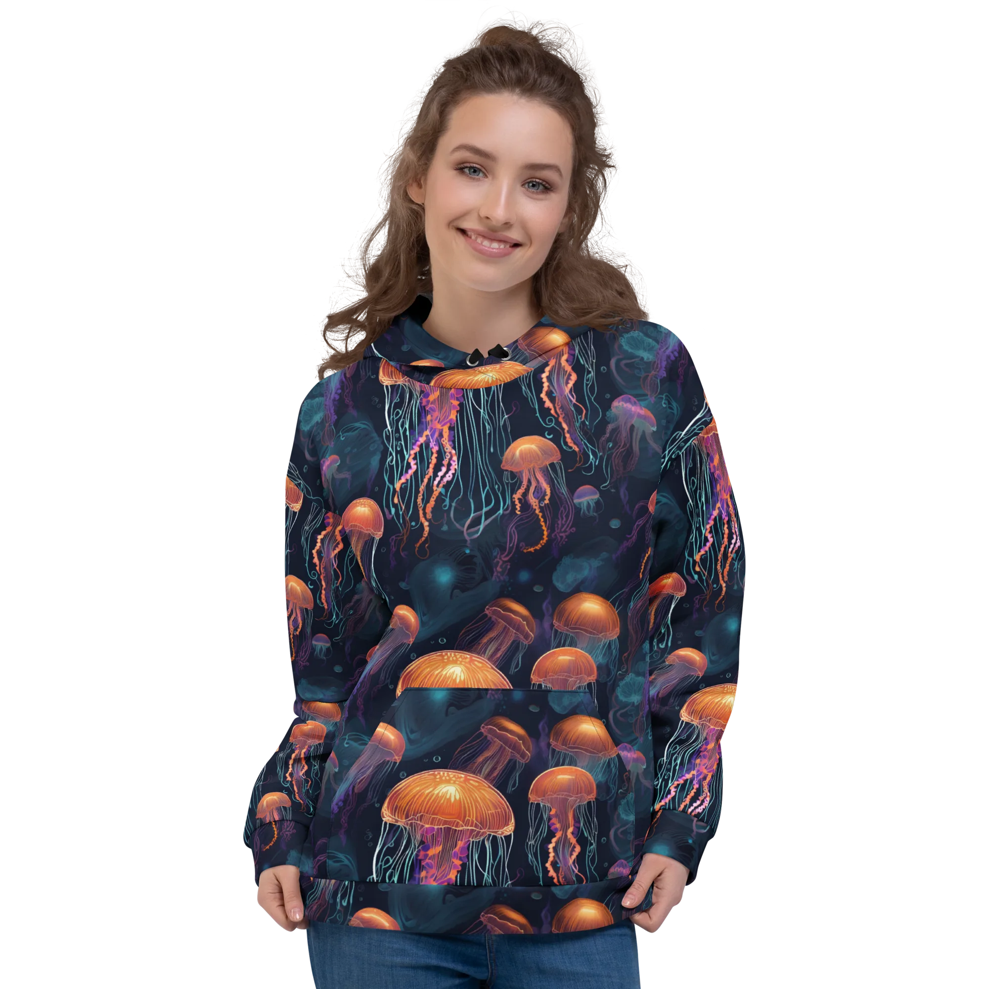 Jellyfish Reverie on Hoodie — Front