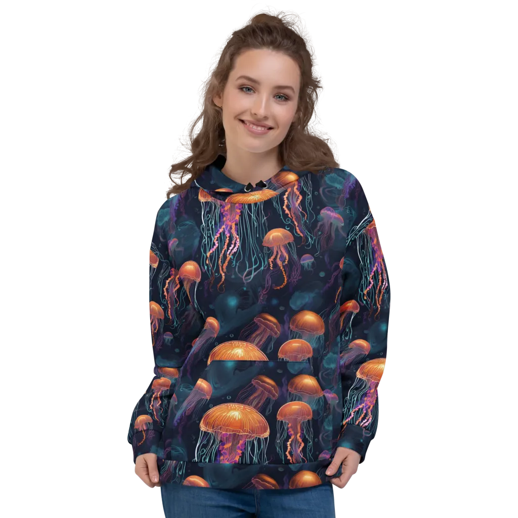 Jellyfish Reverie on Hoodie — Front