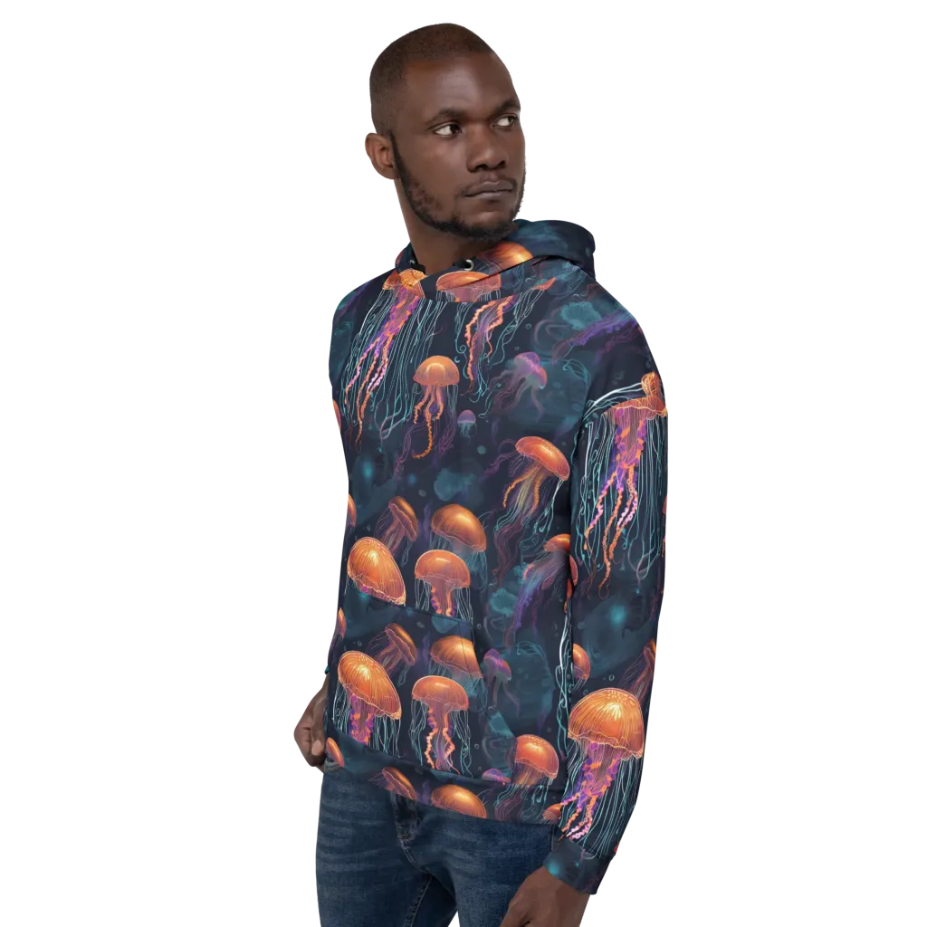 Jellyfish Reverie on Hoodie — Left