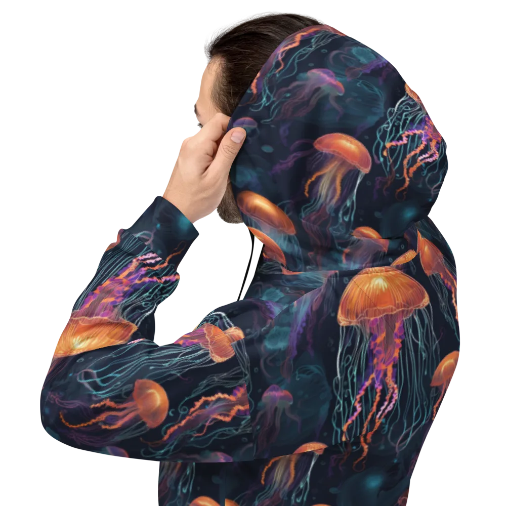 Jellyfish Reverie on Hoodie — Back