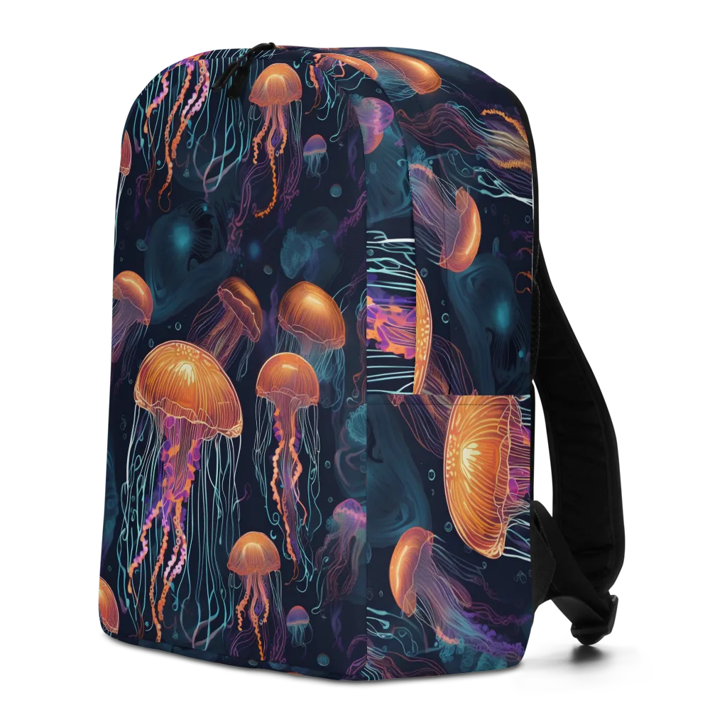 Jellyfish Reverie on Minimalist Backpack — Left