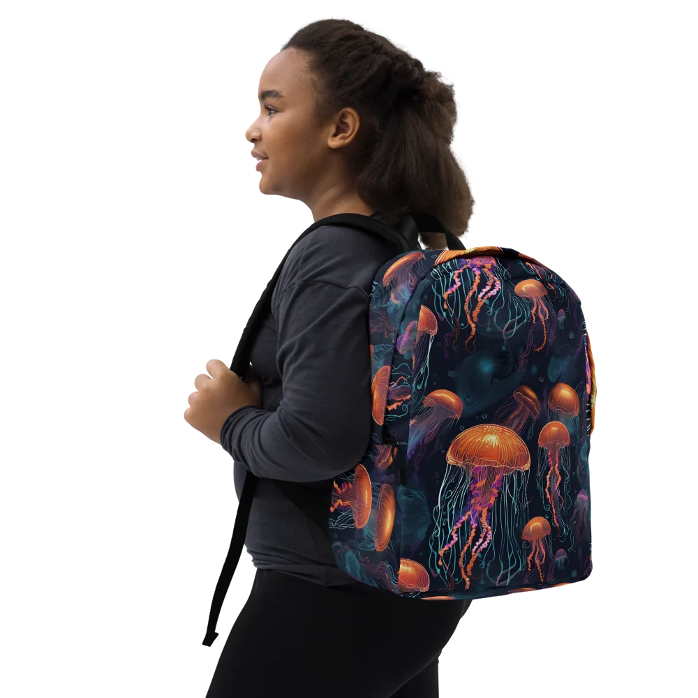 Jellyfish Reverie on Minimalist Backpack — Right Front