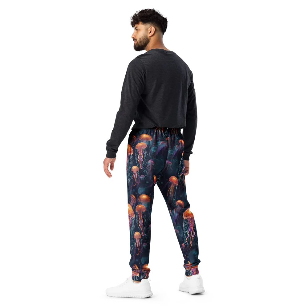 Jellyfish Reverie on Men's Joggers — Back
