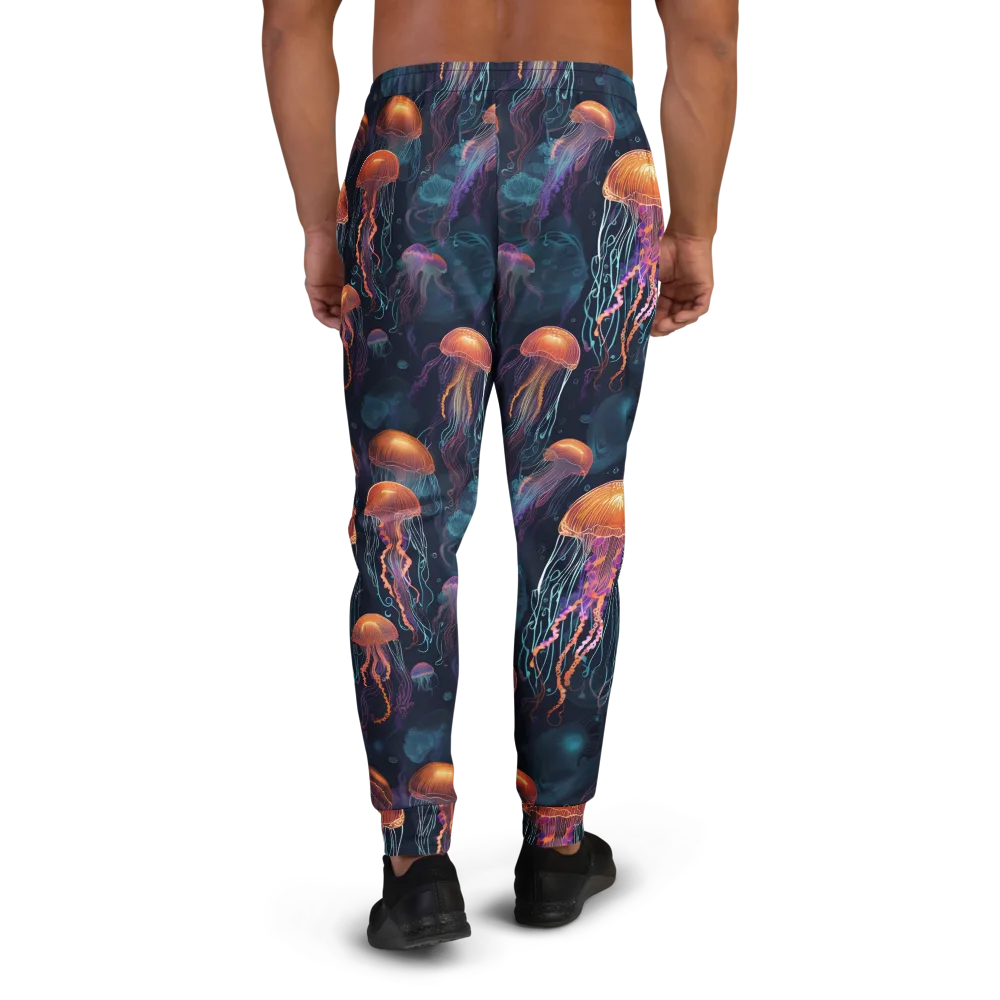 Jellyfish Reverie on Men's Joggers — Back