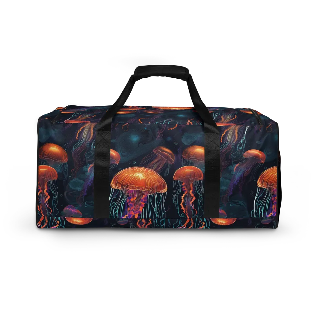 Jellyfish Reverie on Duffle Bag — Back