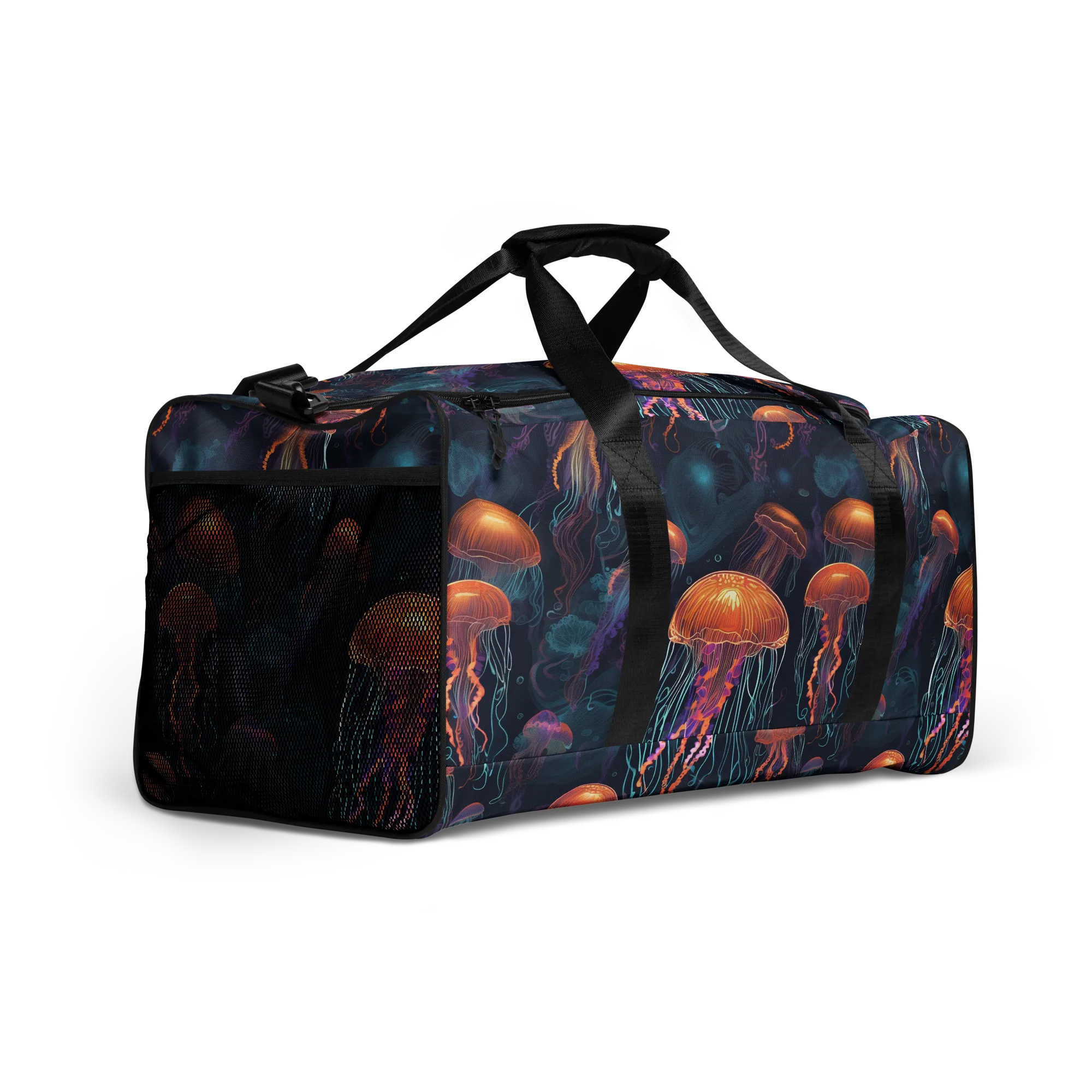 Jellyfish Reverie on Duffle Bag — Right Front