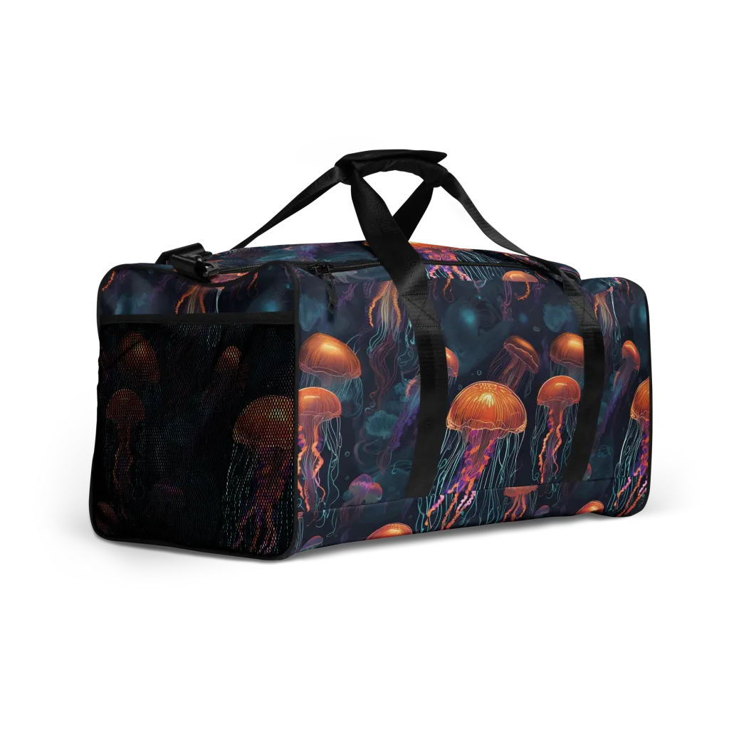 Jellyfish Reverie on Duffle Bag — Right Front
