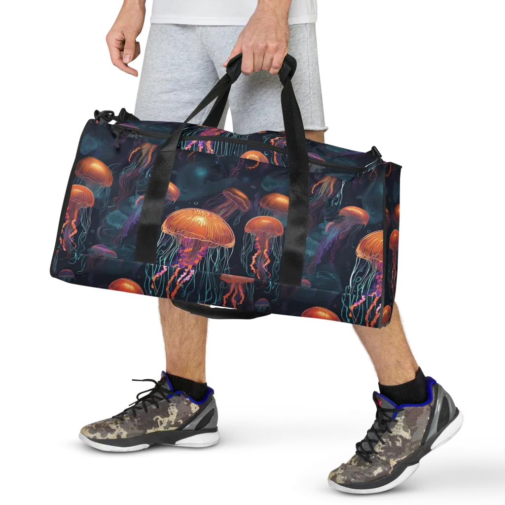 Jellyfish Reverie on Duffle Bag — Front