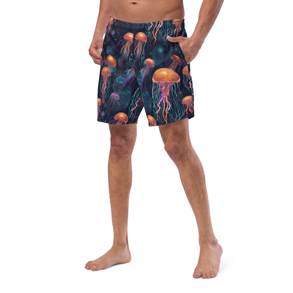 Jellyfish Reverie on Swim Trunks — Left Front