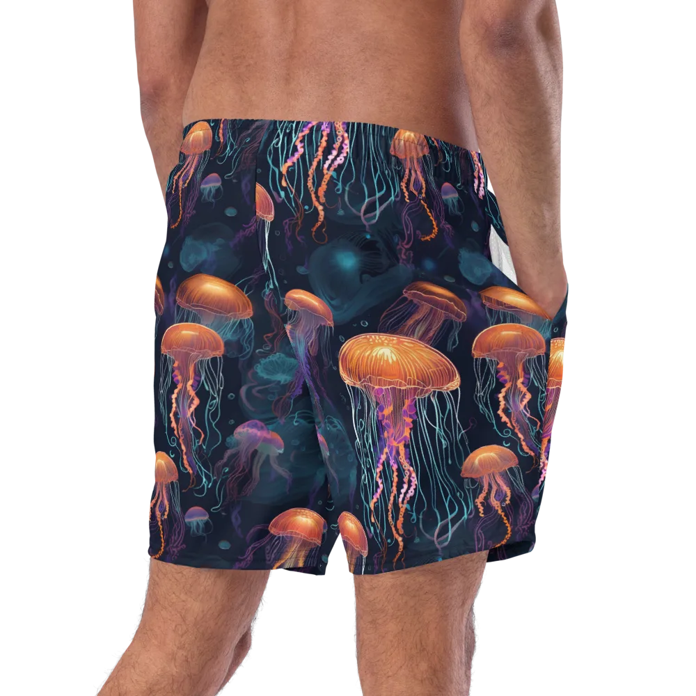 Jellyfish Reverie on Swim Trunks — Right Back