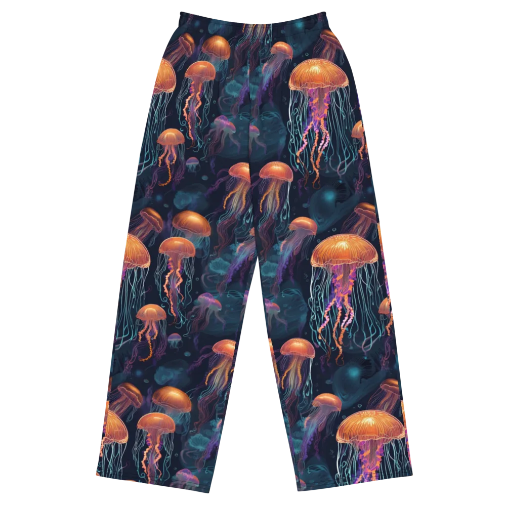 Jellyfish Reverie on Wide-Leg Pants — Front