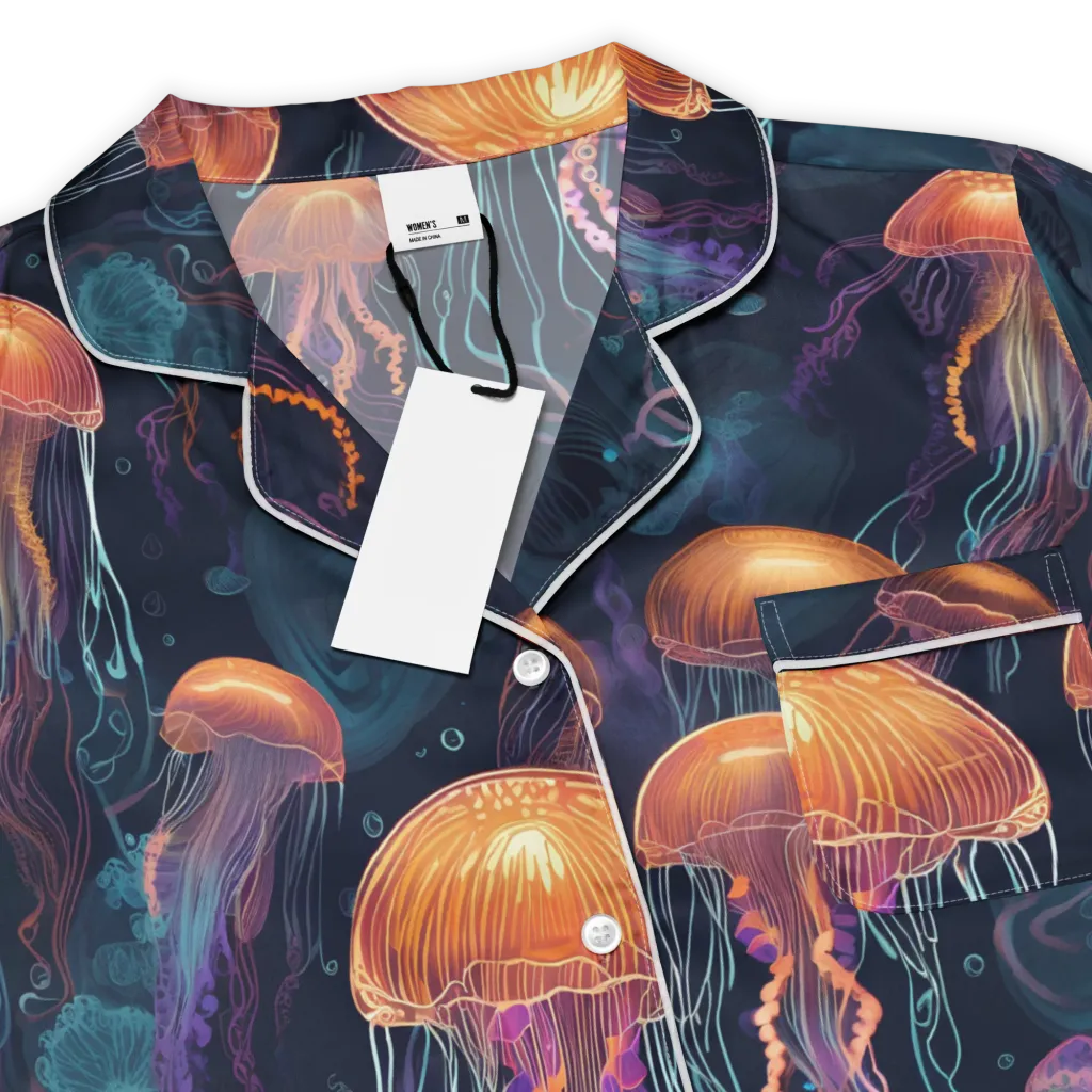 Jellyfish Reverie on Women's Short Sleeve Pajama Top — Product details