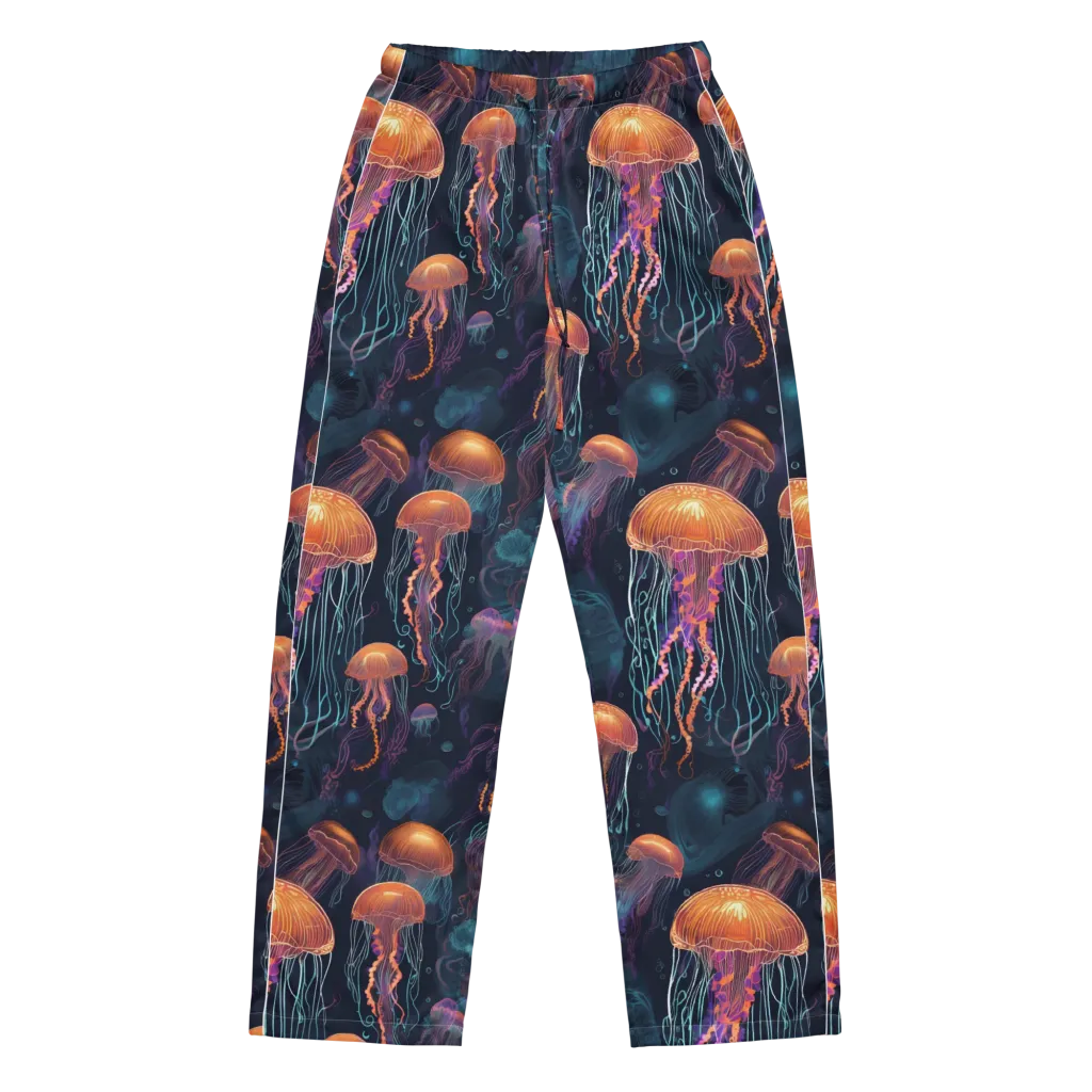 Jellyfish Reverie on Women's Pajama Pants — Front