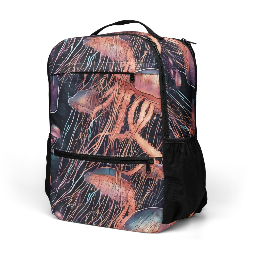 Neon Medusa on Utility Backpack — Left Front