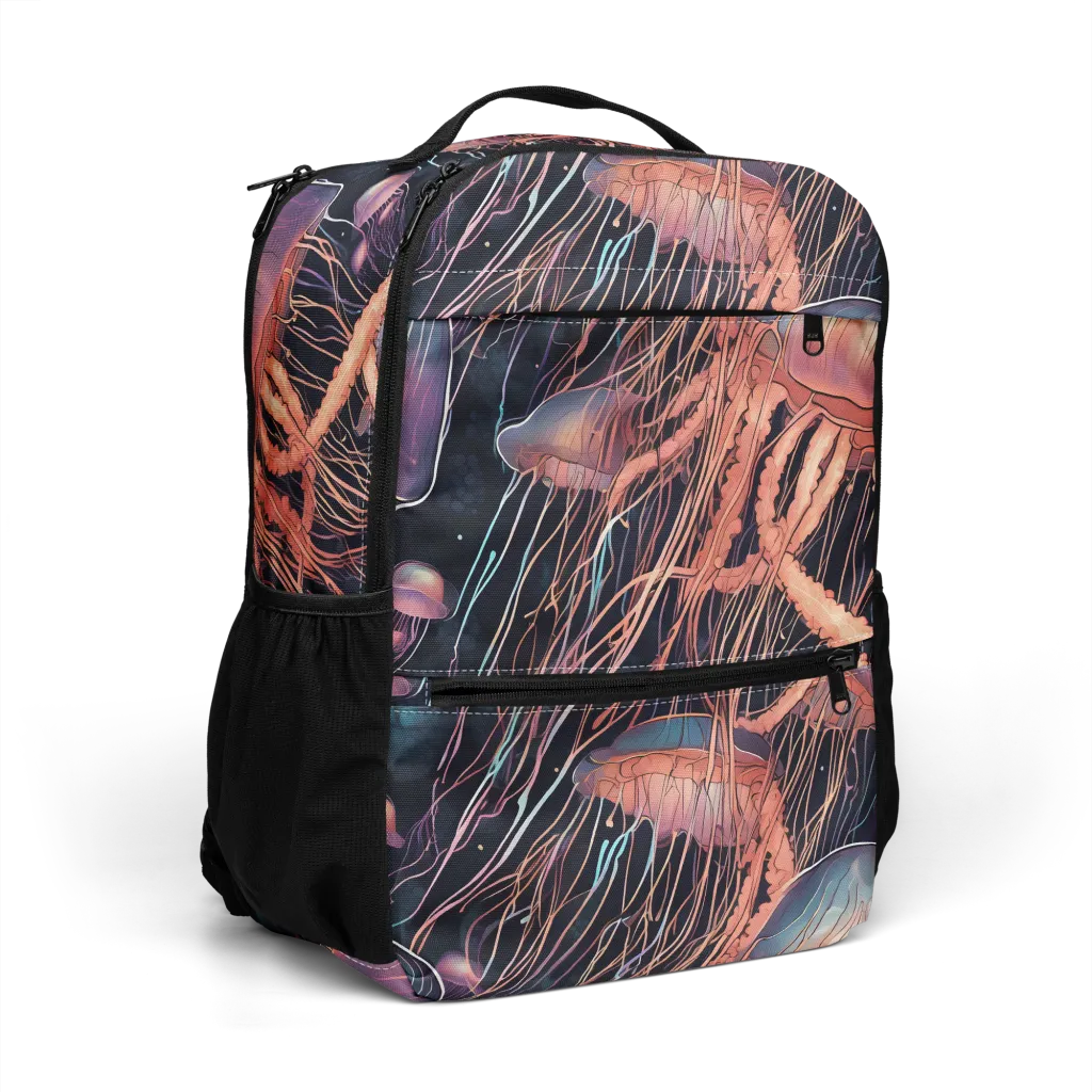 Neon Medusa on Utility Backpack — Right Front
