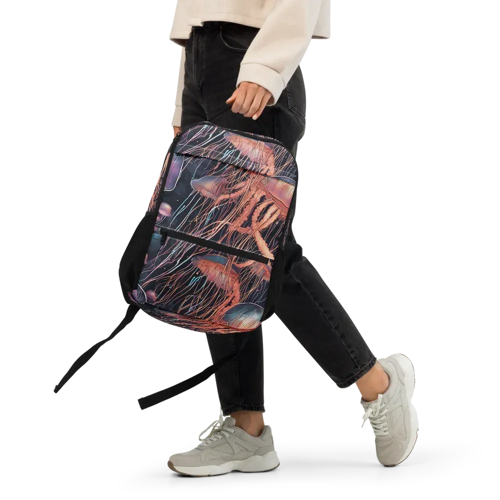 Neon Medusa on Utility Backpack — Front