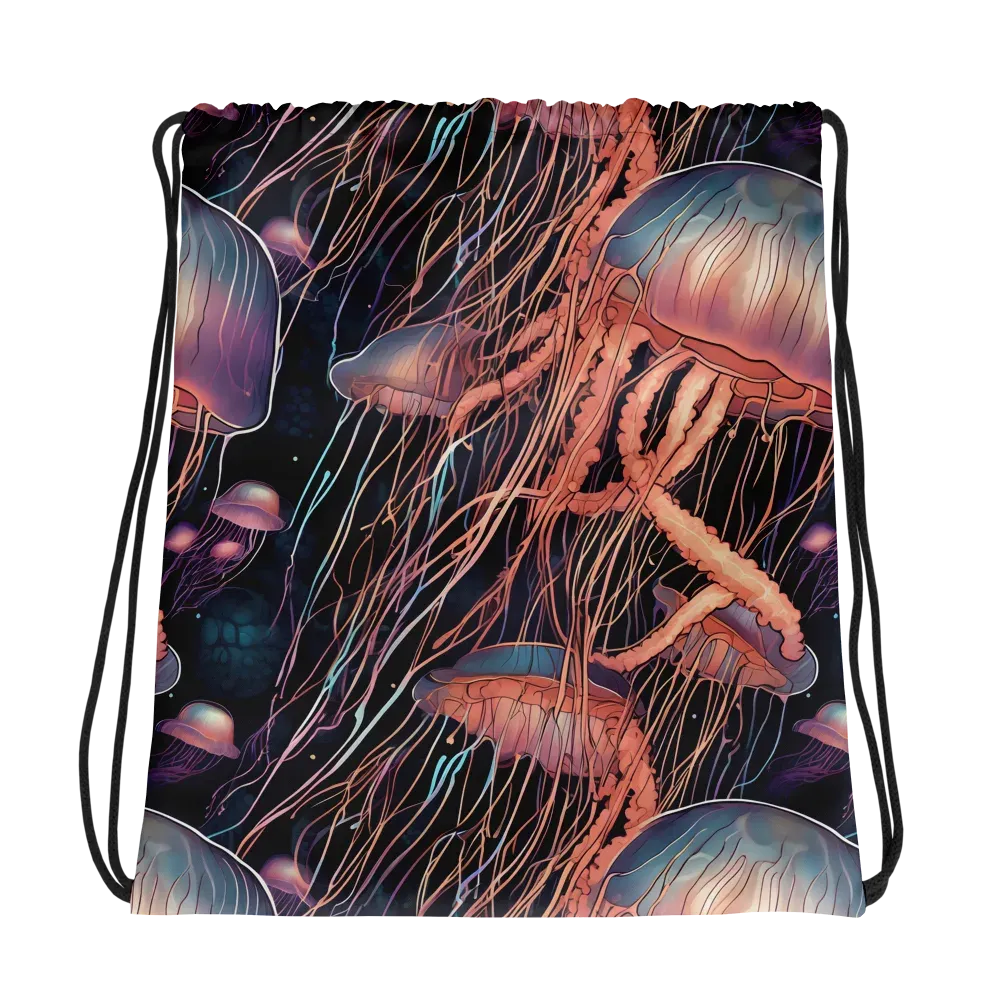 Neon Medusa on Drawstring Bag — Photo