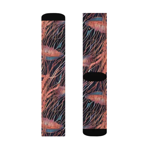 Neon Medusa on a Socks