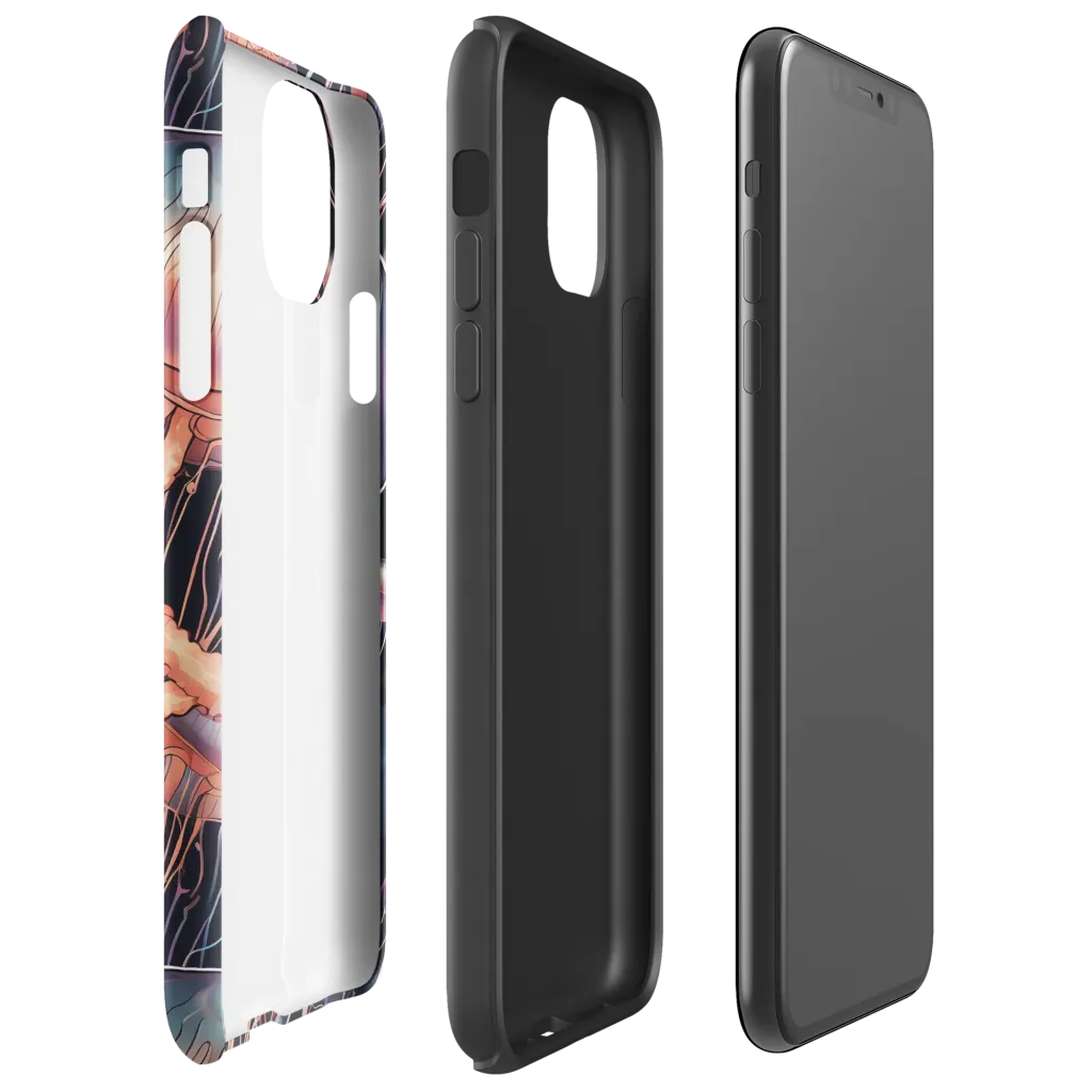 Neon Medusa on Tough Case for iPhone® — Right