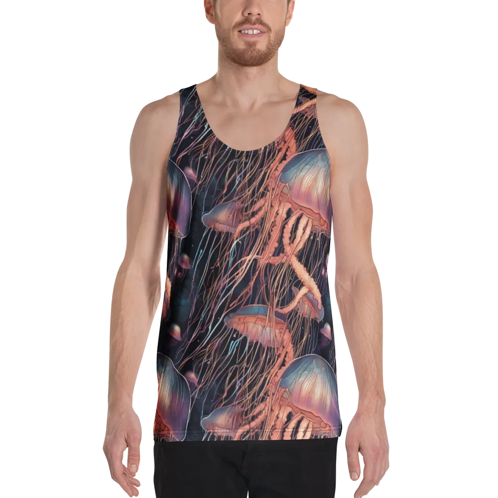 Neon Medusa on Men's Tank Top — Front
