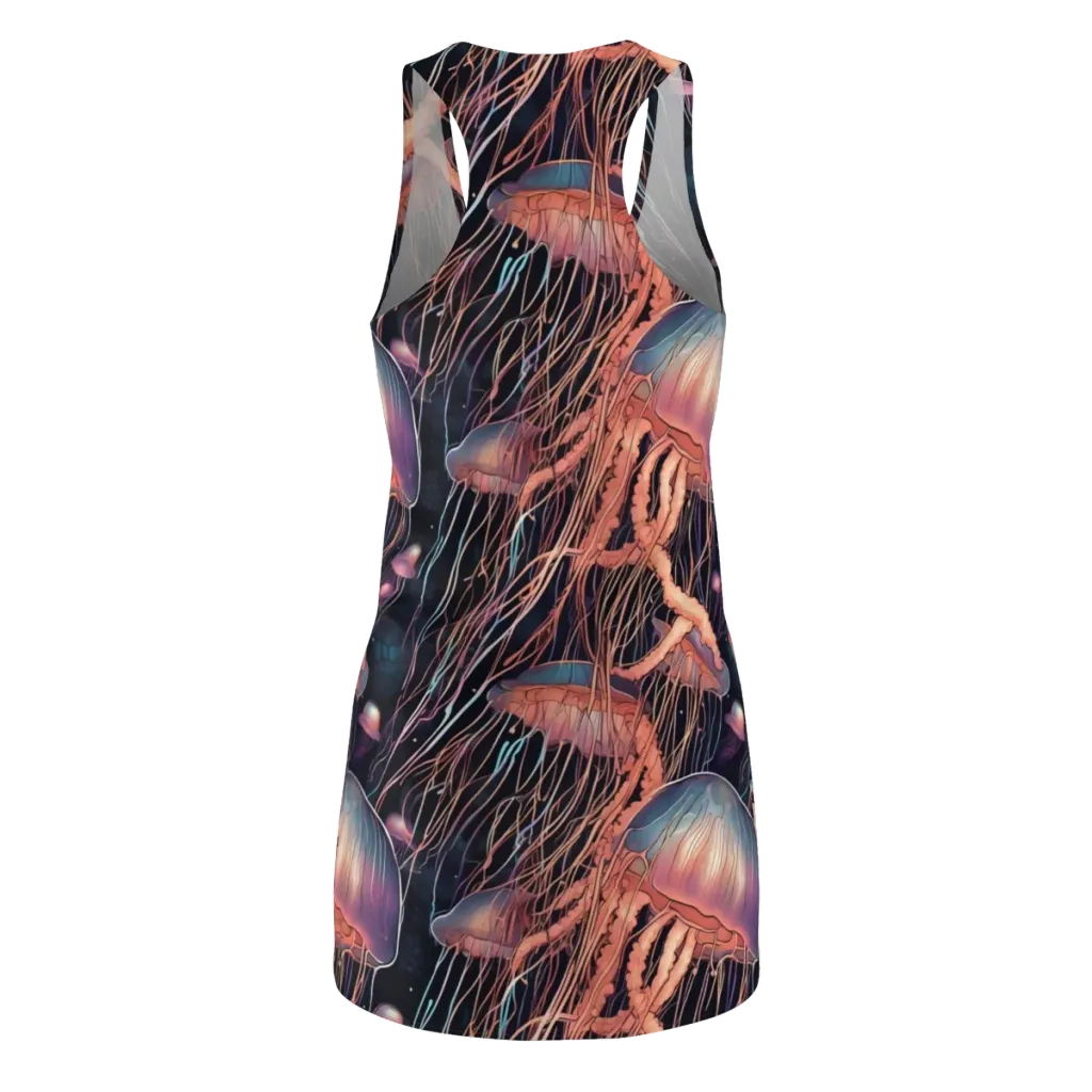 Neon Medusa on Racerback Dress — Back