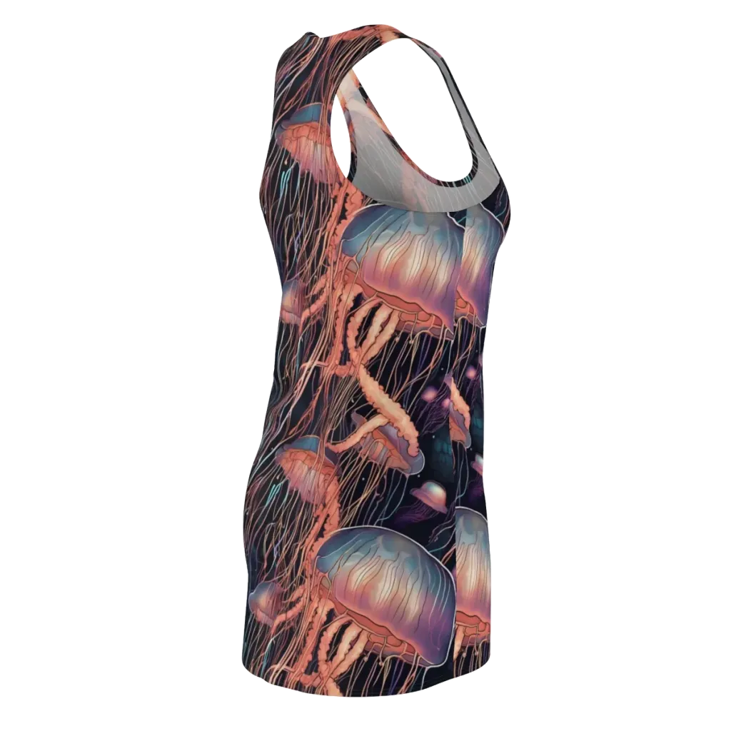 Neon Medusa on Racerback Dress — Back Side