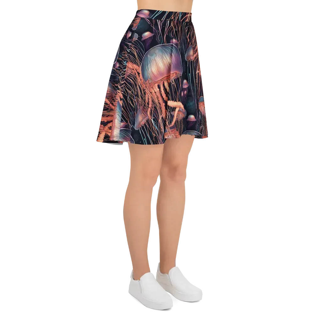 Neon Medusa on Skater Skirt — Right