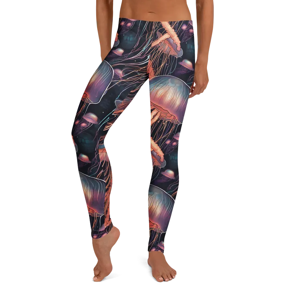 Neon Medusa on Leggings — Front