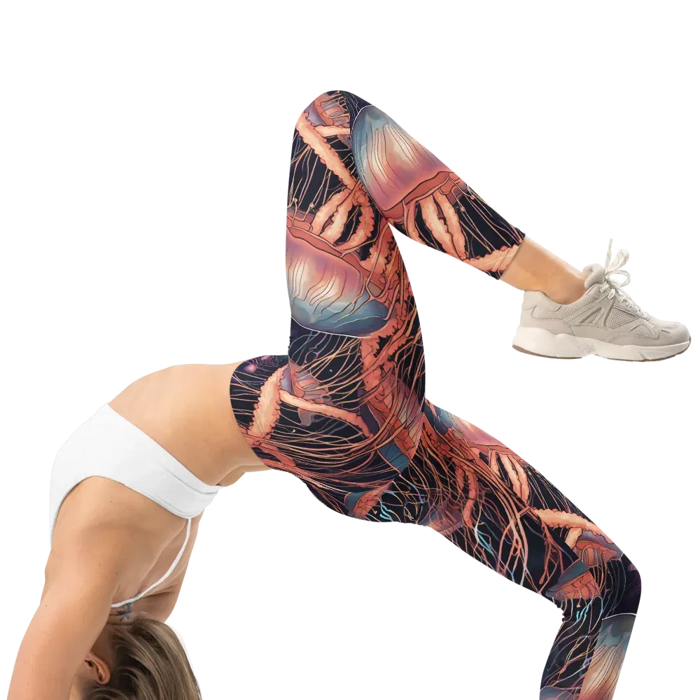 Neon Medusa on Leggings — Right