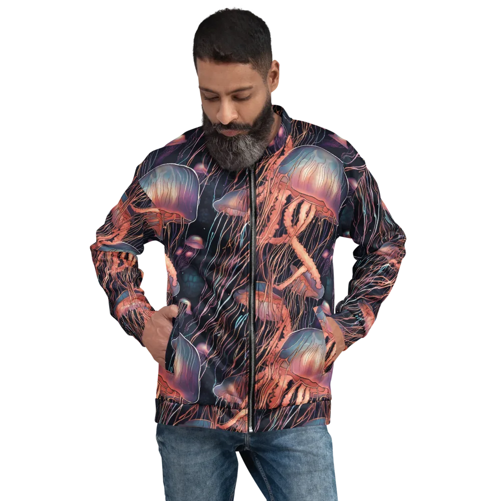 Neon Medusa on Bomber Jacket — Front